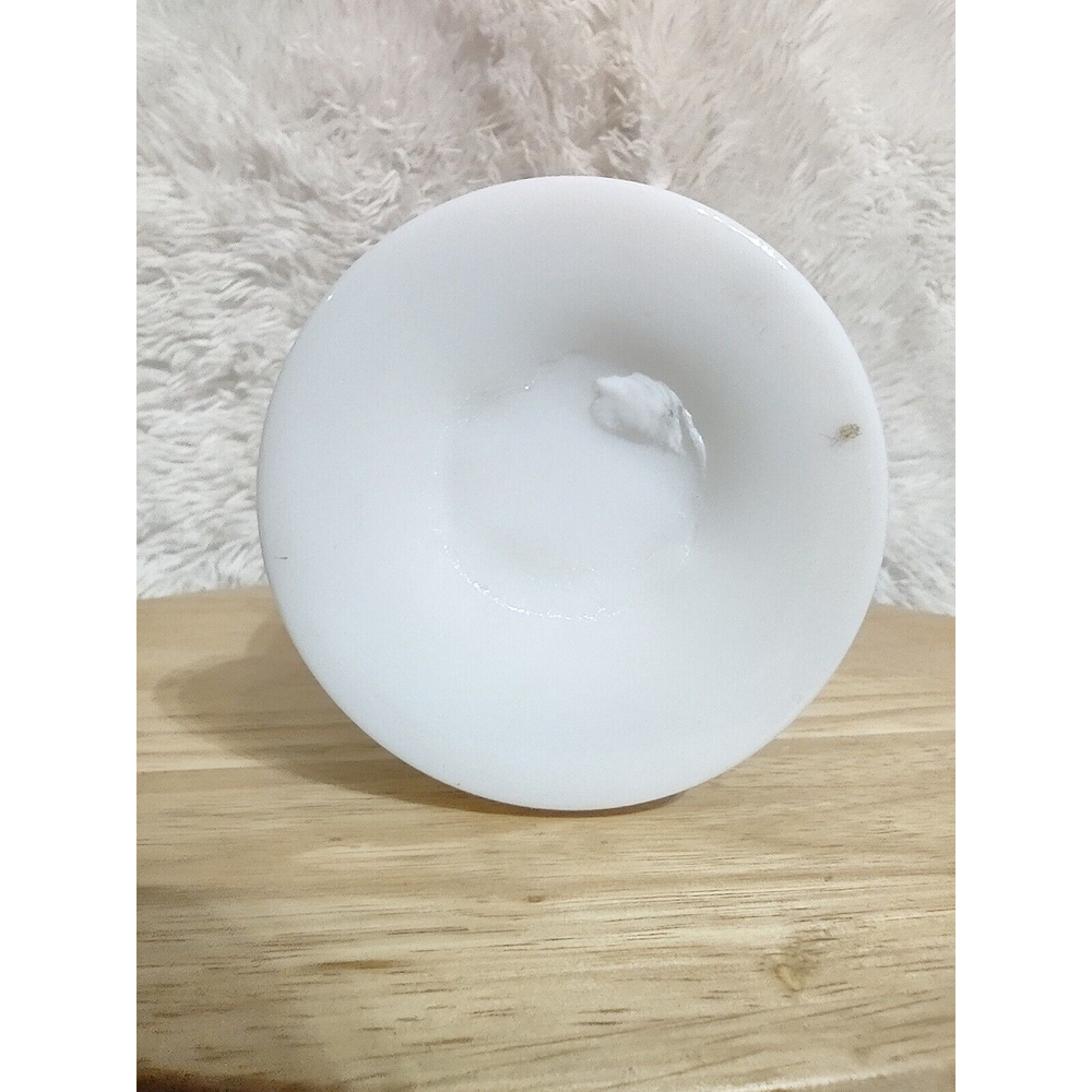 Large Tall VTG Fenton MCM Vase White Milk Glass Ruffled edge top 11" Tall - Picture 3 of 6